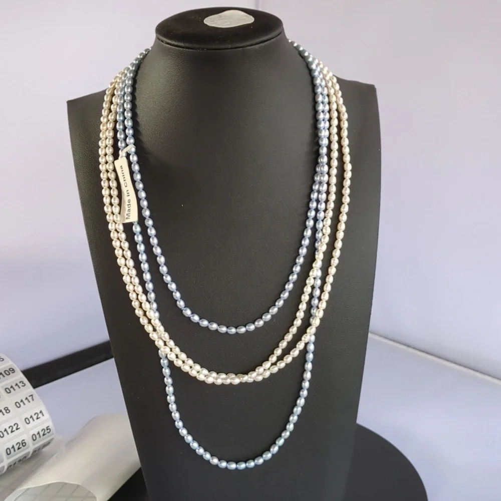 Freshwater Pearls Set of Two Long Necklaces